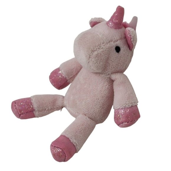 Unbranded Pink Mini Unicorn Horse Sparkle Stuffed Animal Plush Soft Toy - Picture 1 of 4